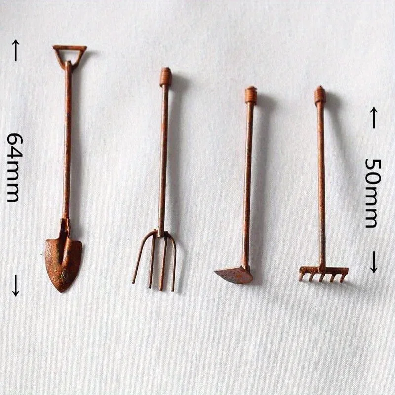 4Pcs/Pack Miniature Garden Too - огляд і ціна Gardening Tools Combo
