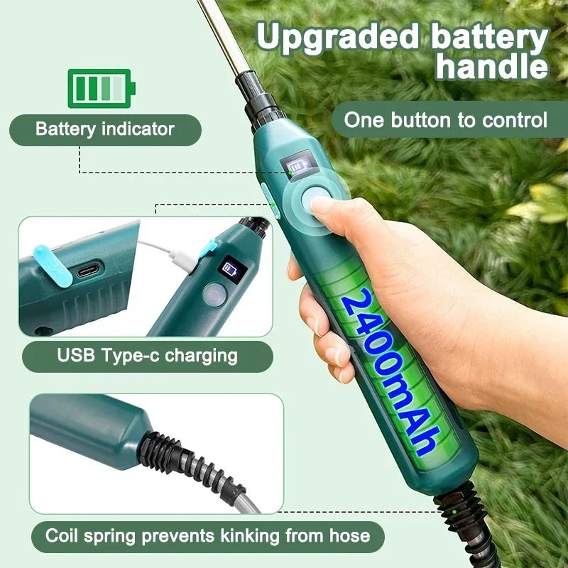 Portable 2400mAh High Pressure - огляд і ціна Gardening Tools Lowes