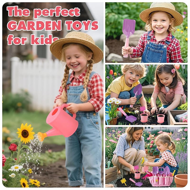 Superior-Kids Pink Gardening T - огляд і ціна Gardening Tools Kit For Kids