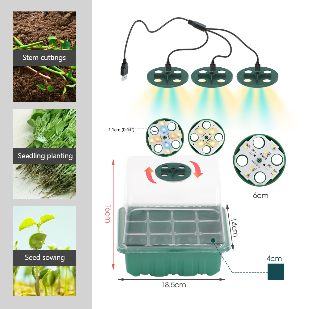 LED Nursery Pots with Grow Lig - огляд і ціна Led Grow Light