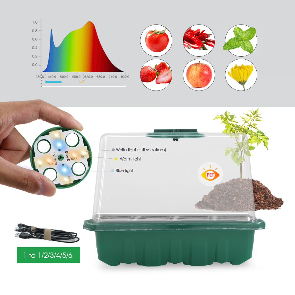 LED Nursery Pots with Grow Lig - огляд і ціна Led Grow Light